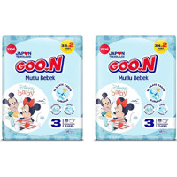 Goon Mutlu Bebek Midi 3 Numara Cırtlı Bebek Bezi 72 Adet