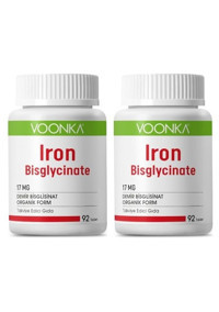 Voonka Iron Bisglycinate Yetişkin Mineral 2x92 Adet