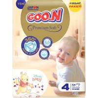 Goon Premium Soft 4 Numara Bantlı Bebek Bezi 64 Adet