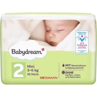 Babydream Mini 2 Numara Cırtlı Bebek Bezi 36 Adet