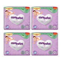 Canbebe Aylık Ekonomik Paket 5 Numara Bantlı Bebek Bezi 4x60 Adet