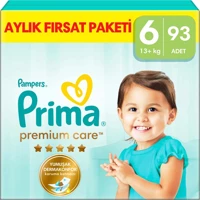 Prima Premium Care 6 Numara Cırtlı Bebek Bezi 93 Adet