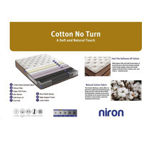 Niron Yatak Cotton No Turn 150 x 200 cm Başlıklı Çift Kişilik Baza Seti Kahverengi