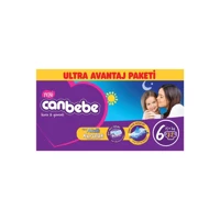 Canbebe Ultra Avantaj Paketi 6 Numara Bantlı Bebek Bezi 72 Adet