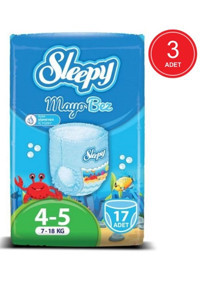 Sleepy Junior 4-5 Numara Mayo Bebek Bezi 3x17 Adet