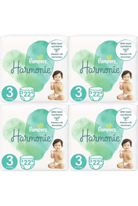 Prima Harmonie 3 Numara Cırtlı Bebek Bezi 4x22 Adet