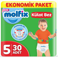 Molfix Junior 5 Numara Göbek Oyuntulu Külot Bebek Bezi 30 Adet