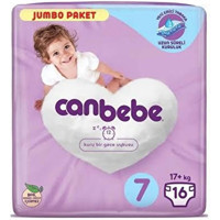 Canbebe XXL 7 Numara Bantlı Bebek Bezi 16 Adet