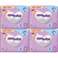 Canbebe Junior 5 Numara Bantlı Bebek Bezi 4x46 Adet