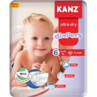 Kanz Ultra-Dry XLarge 6 Numara Cırtlı Bebek Bezi 40 Adet