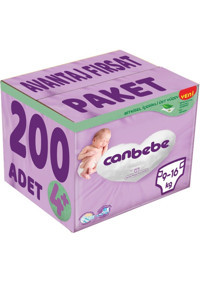 Canbebe Maxi Plus Avantaj Fırsat Paket 4 + Numara Bantlı Bebek Bezi 200 Adet