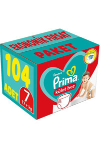 Prima XXL 7 Numara Külot Bebek Bezi 104 Adet