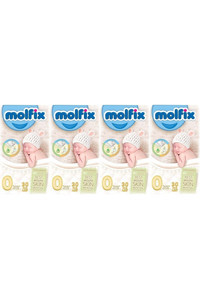 Molfix Prematüre 0 Numara Göbek Oyuntulu Cırtlı Bebek Bezi 4x30 Adet