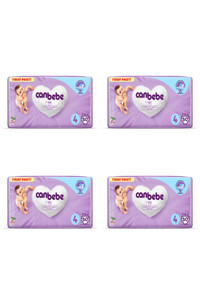 Canbebe 4 Numara Bantlı Bebek Bezi 4x60 Adet