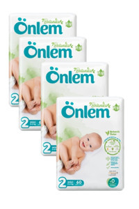 Önlem Botanika 2 Numara Organik Cırtlı Bebek Bezi 240 Adet