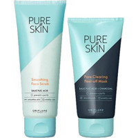 Oriflame Pure Skin Siyah Nokta Karşıtı Leke Giderici Sıkılaştırıcı Jel Maske Yüz Peelingi 75 ml