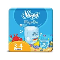 Sleepy 4 Numara Organik Mayo Bebek Bezi 20 Adet