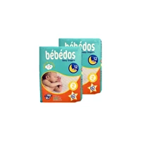 Bebedos Mini 2 Numara Cırtlı Bebek Bezi 2x60 Adet