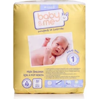 Baby&Me Yenidoğan Yenidoğan Cırtlı Bebek Bezi 50 Adet