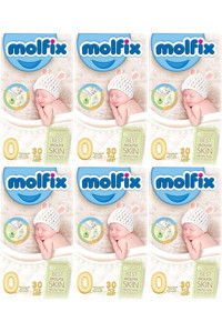 Molfix Prematüre 0 Numara Göbek Oyuntulu Cırtlı Bebek Bezi 180 Adet