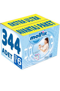 Molfix Extra Large 6 Numara Cırtlı Bebek Bezi 344 Adet