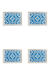 Porland Morocco 04Ap018775 Desenli 4 Parça 4 Kişilik Porselen Kahvaltı Takımı Mavi