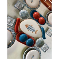 Keramika Koi Oval-Yuvarlak Desenli 27 Parça 4 Kişilik Seramik Kahvaltı Takımı Çok Renkli