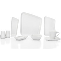 Schafer Weekend Beyaz03 36 Parça 6 Kişilik Porselen Kahvaltı Takımı Beyaz