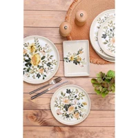 Porland Floral 04Por035188 Desenli 18 Parça 6 Kişilik Porselen Kahvaltı Takımı Çok Renkli