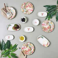 Karaca Loro Yuvarlak Desenli 16 Parça 6 Kişilik Stoneware Kahvaltı Takımı Beyaz