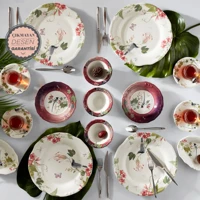 Karaca Lanie Yuvarlak Desenli 26 Parça 6 Kişilik Stoneware Kahvaltı Takımı Çok Renkli