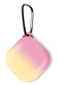 Microsonic Samsung Galaxy Buds Fe Kılıf Degrade Rubber Pembe Sarı