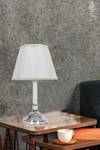 Bby Home & Desıgn Valona Tekli Metal Tek Ayak Abajur Beyaz