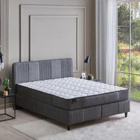Yataş Wool Sense 100 x 200 cm Yataklı Başlıklı Çift Kişilik Sandıklı Baza Seti Koyu Gri
