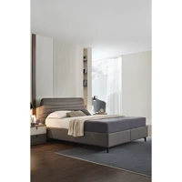 Enza Home Cordell 150 x 200 cm Ayrılabilen Başlıklı Çift Kişilik Sandıklı Baza Seti Gri