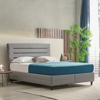 Yataş Supreme Pedic 150 x 200 cm Başlıklı Çift Kişilik Sandıklı Baza Seti Mavi