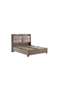 İmaj Sleep Maker 140 x 190 cm Ayrılabilen Başlıksız Çift Kişilik Sandıklı Baza Kahverengi