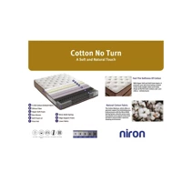 Niron Yatak Cotton No Turn 160 x 200 cm Başlıklı Çift Kişilik Baza Seti Kahverengi