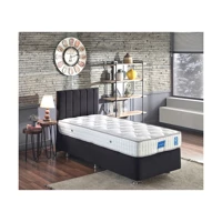 Niron Yatak Juliette 80x180 cm Başlıklı Yataklı Sandıklı Tek Kişilik Baza Seti Siyah