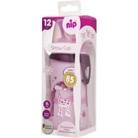 Nip Pipetli Akıtmaz Kulpsuz 12+ Ay 330 ml Alıştırma Bardağı Pembe