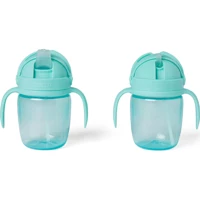Skip Hop Pipetli Kulplu 6+ Ay 295 ml Alıştırma Bardağı Mavi