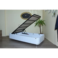 Bengi Ticaret 90x190 cm Başlıksız Sandıklı Tek Kişilik Baza Seti Beyaz