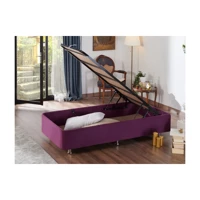 Niron Yatak Purple 100x200 cm Başlıksız Sandıklı Tek Kişilik Baza Seti Mor