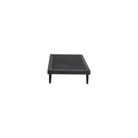 Niron Yatak Slim 90x200 cm Başlıksız Tek Kişilik Baza Seti Siyah