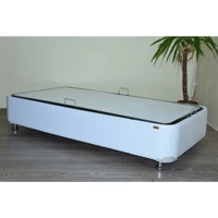 Bengi Ticaret 100x200 cm Başlıksız Sandıklı Tek Kişilik Baza Seti Beyaz