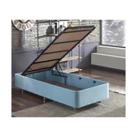 Niron Yatak Cozy 120x200 cm Başlıksız Sandıklı Tek Kişilik Baza Seti Mavi