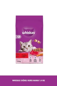 Whiskas Yetişki Sığır Etli Kedi Maması 1.4 kg