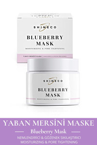 Shineco Blueberry Mask Nemlendiricili Krem Yüz Maskesi 50 ml