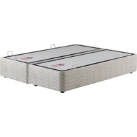 Pony Baza Sümer 100x200 cm Başlıksız Sandıklı Tek Kişilik Baza Seti Beyaz