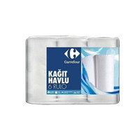 Carrefour 2 Katlı 6'lı Rulo Kağıt Havlu